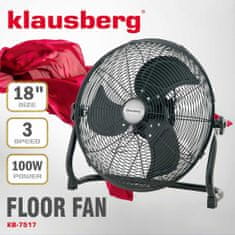 Ventilátor Cirkulační ventilátor podlahový 100W Kb-7517