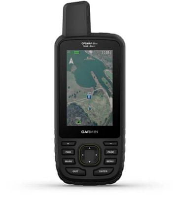 Turistická GPS navigace do terénu Garmin GPSmap 66sr EUROPE, topografická mapa Evropy, GPS, Glonass, GALILEO, QZSS, IRNSS  voděodolná, na kolo, na vodu, kompas Garmin Explore barometr výškoměr tříosý elektronický kompas kvalitní navigace outdoor navigace výčeúčelová GPS navigace slot na pamětové karty microSD li-Ion dobíjecí baterie IPX7 odolnost odolná navigace barevný displej SOS tlačítko BirdsEye profesiální navigace Multiband GNSS Multi-GNSS výdrž 450 hodin v pohotovostním režimu 36h výdrž