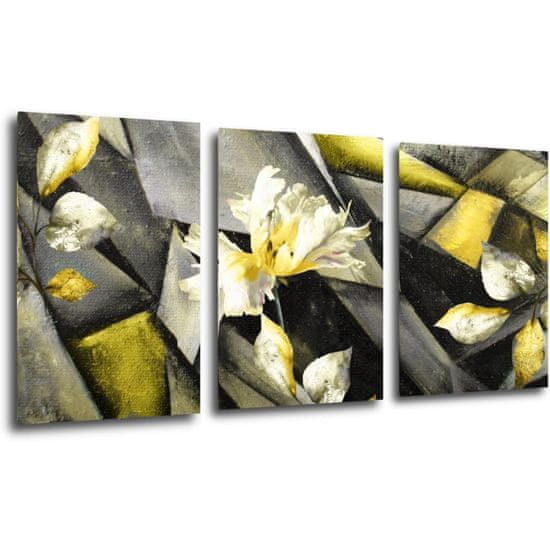 Impresi Obraz Abstraktní žluto šedý