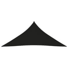 Greatstore Stínící plachta oxfordská látka trojúhelníková 4x5x5 m černá
