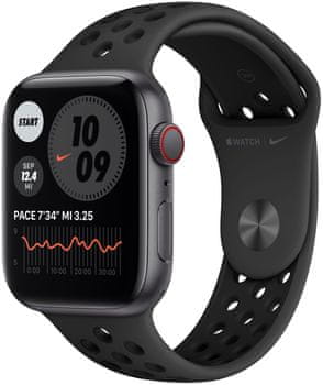 Chytré hodinky Apple Watch Nike SE (MYYF2HC/A velký Retina displej hliníkové pouzdro nastavitelný design vyměnitelný řemínek kolekce Nike