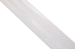 Greatstore Samolepící páska reflexní - 1 m x 5 cm, bílá