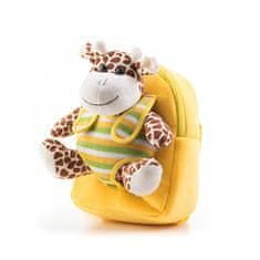 shumee G21 batoh s plyšovou žirafou, žlutý