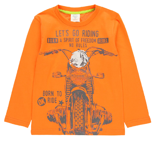 Boboli chlapecké tričko Forest Biker 152 oranžová