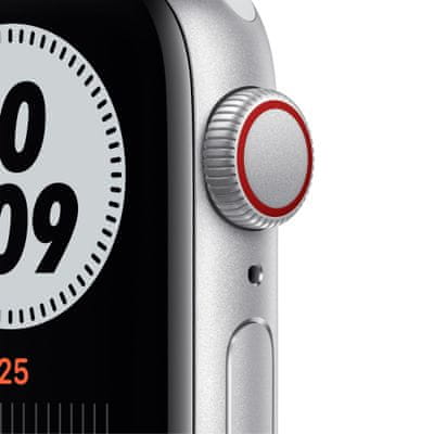 Chytré hodinky Apple Watch Nike SE Cellular tísňové volání detekce pohybu a automatické přivolání pomoci sledování aktivity sledování výkonu motivace fitness trenér výzva zdravé návyzy Apple Pay NFC