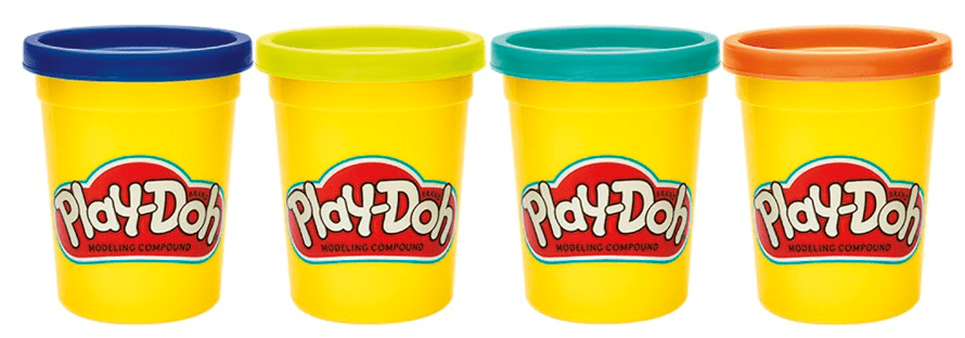 Play-Doh Balení 4 tub - wild