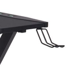 Design Scandinavia Herní stůl Elijah, 120 cm, černá