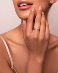 Brilio Silver Okouzlující stříbrný prsten se zirkony GR043W (Obvod 52 mm)