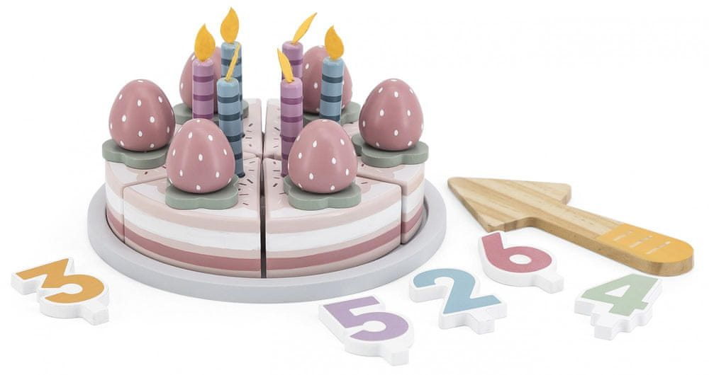 Levně Viga Dřevěný narozeninový dort
