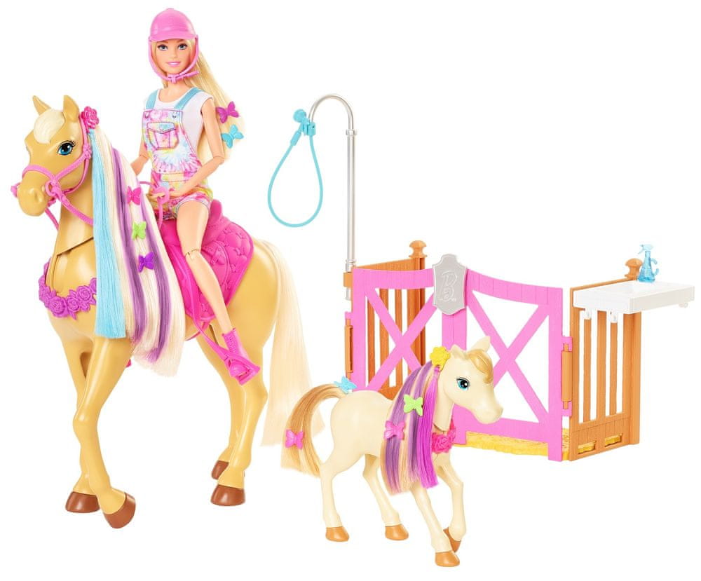 Mattel Barbie Rozkošný koník s doplňky - rozbaleno