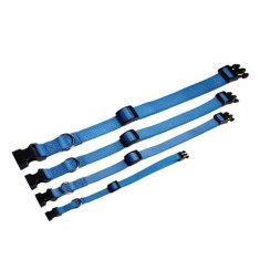 COBBYS PET Nastavitelný textilní obojek 30-45cm/10mm modrý
