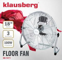 KINGHoff Ventilátor Cirkulační podlahový 100W Klausberg Kb-7471