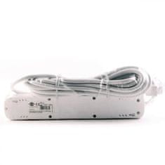 Brennenstuhl 5 zásuvek 3m 3G1,5 Prodlužovací kabel 16A bílý s vypínačem 3M