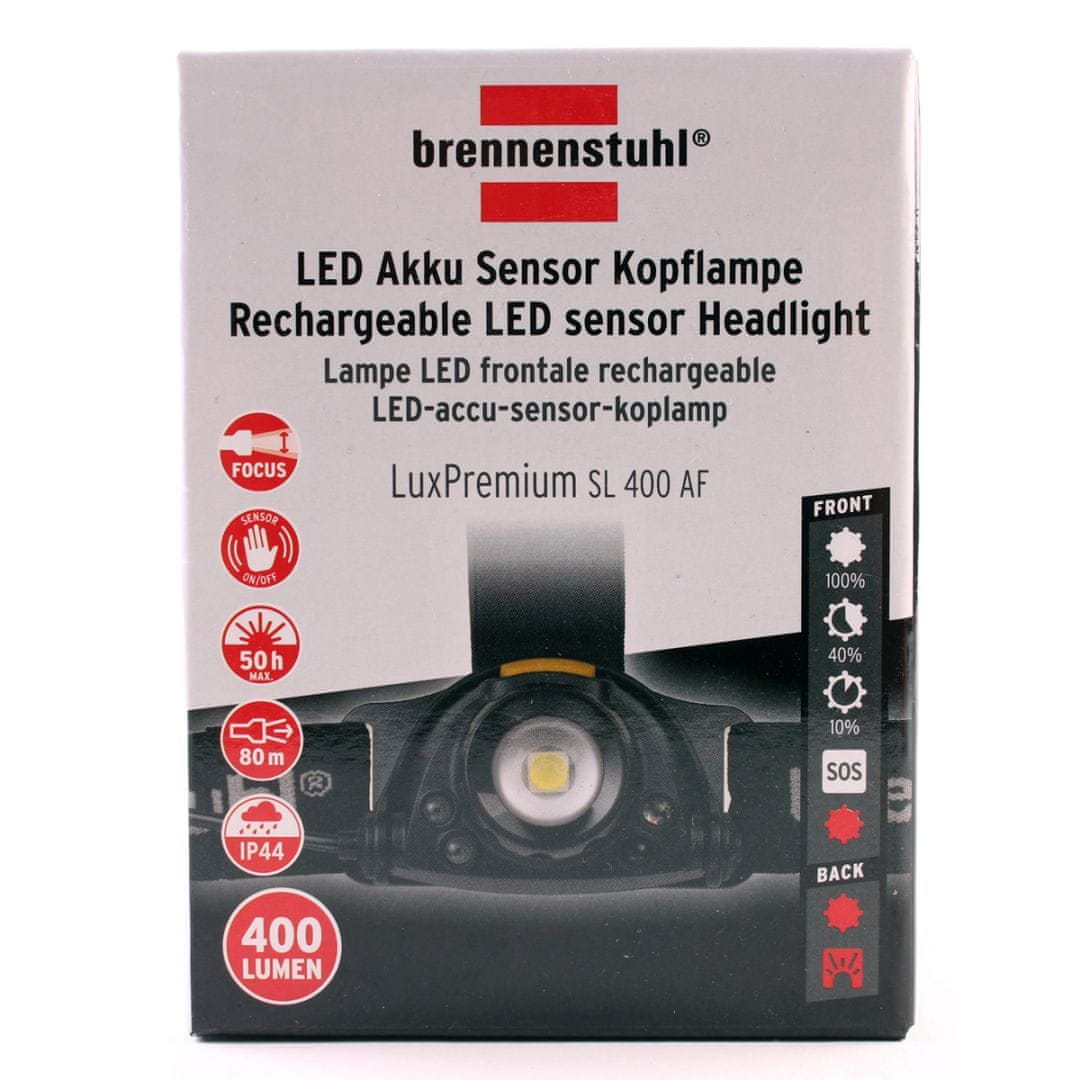 Lampe frontale LED rechargeable LuxPremium 250 lumen IP44