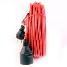Prodlužovací kabel červený 10m