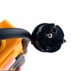 Prodlužovací kabel, 5 zásuvek s vypínačem, žluto-černý 2m
