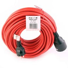 Prodlužovací kabel červený 25M