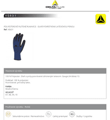 Pracovní rukavice VE631 10 2 ks