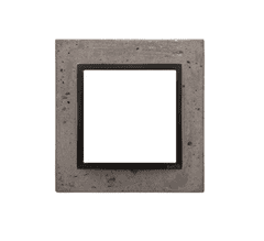 Kontakt-Simon S.A. Rámeček 1 - násobný betonový - tmavý beton/antracit 96x92x10mm