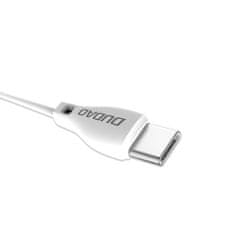 DUDAO L4T kabel USB / USB-C 2.1A 2m, bílý