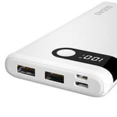 DUDAO K9Pro Power Bank 10000mAh 2x USB 2A, bílý