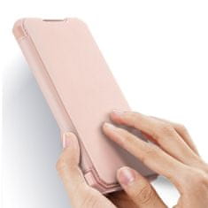 Dux Ducis Skin X knížkové kožené pouzdro na Samsung Galaxy A42 5G, růžové