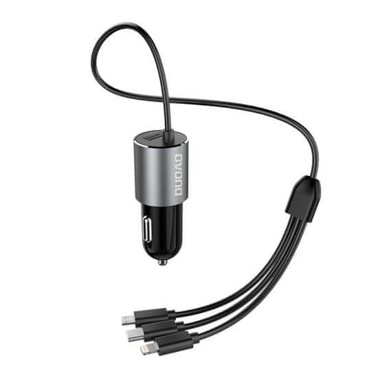 DUDAO R5Pro autonabíječka + kabel Lightning / USB-C / Micro USB