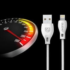 DUDAO L4L kabel USB / Lightning 2.1A 2m, bílý