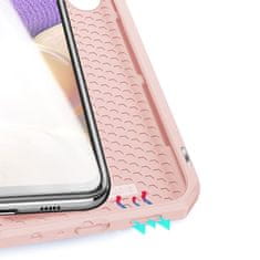 Dux Ducis Skin X knížkové kožené pouzdro na Samsung Galaxy A32 5G, růžové