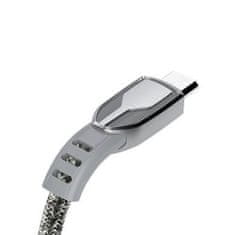 DUDAO Zinc Alloy kabel USB / Micro USB 5A 1m, šedý