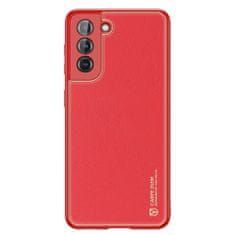 Dux Ducis Yolo kožený kryt na Samsung Galaxy S21 Plus 5G, červený