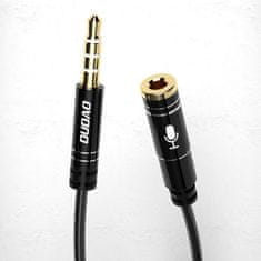 DUDAO L11S AUX kabel 3.5mm mini jack 1m, stříbrný
