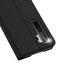 Dux Ducis Skin Pro knížkové kožené pouzdro na Huawei P40 Lite 5G / Nova 7 SE, černé