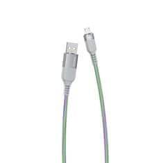 DUDAO L9X Flowing Light kabel USB / Micro USB 5A 1m, šedý