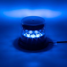 Stualarm PROFI LED maják 12-24V 24x3W modrý čirý 133x110mm, ECE R65 (911-C24fbluCl)