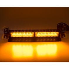 Stualarm PREDATOR LED vnitřní, 12x3W, 12-24V, oranžový, 353mm, ECE R10 (kf752)
