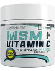 BioTech USA MSM + Vitamin C 150 g, citron