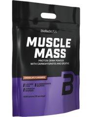 BioTech USA Muscle Mass 4000 g, jahoda