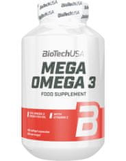 BioTech USA Mega Omega 3 90 kapslí