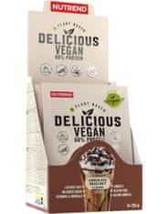 Nutrend Delicious Vegan Protein 5 x 30 g, čokoláda-lískový ořech