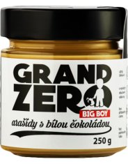 Big Boy Grand Zero s bílou čokoládou 250 g, arašíd-bílá čokoláda
