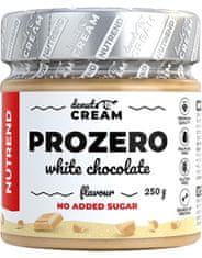 Nutrend DeNuts Cream Prozero s bílou čokoládou 250 g, bílá čokoláda