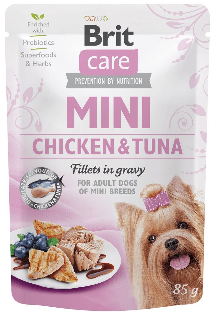 Levně Brit Care Mini Chicken&Tuna fillets in gravy 24x85 g