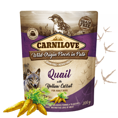Levně Carnilove Quail with Yellow Carrot 12x300 g