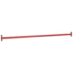 Greatstore Hrazdová tyč 125 cm ocelová červená
