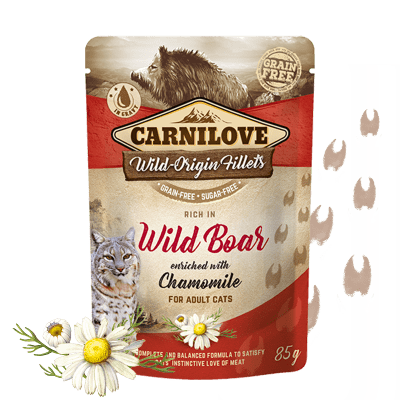 Levně Carnilove Rich in Wild Boar Enriched with Chamomile 24x85 g