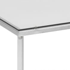 Design Scandinavia Konferenční stolek Cross, 50 cm, čirá