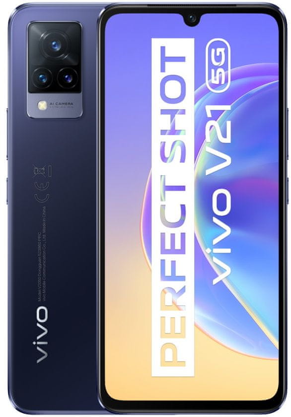 VIVO V21 5G, 8GB/128GB, Modrá Dusk