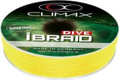 Climax Potápivá šňůra iBraid DIVE žlutá 135m 0,20mm 10,6kg