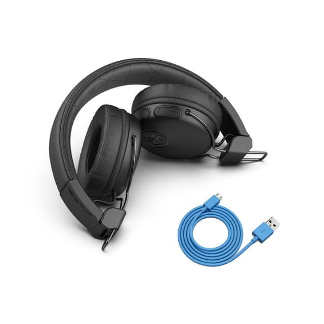  moderné Bluetooth slúchadlá jlab studio wireless on ear s ekvalizérom čistý zvuk skvelý výkon dlhá výdrž micro usb nabíjací kábel nízka hmotnosť dotykové senzory 